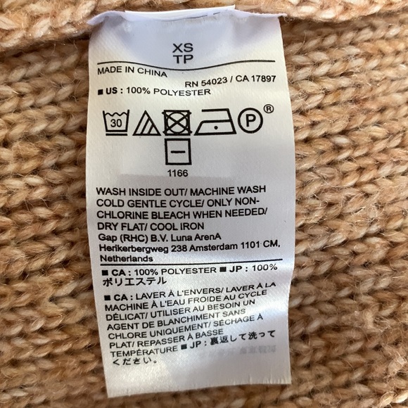 Banana Republic Knit Crew Neck Sweater Caramel Size XS - Picture 5 of 6